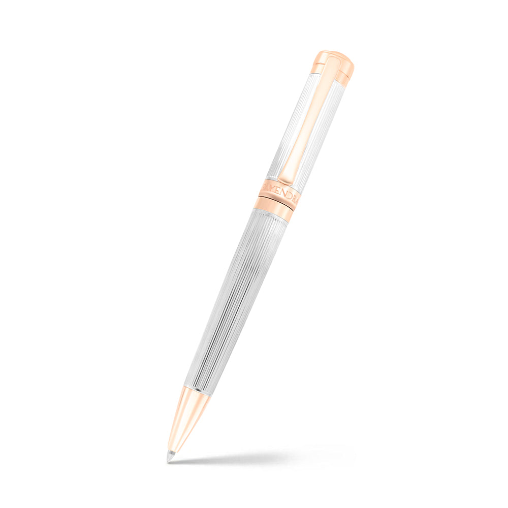 Fayendra Pen Rhodium And Rose Gold Plated
