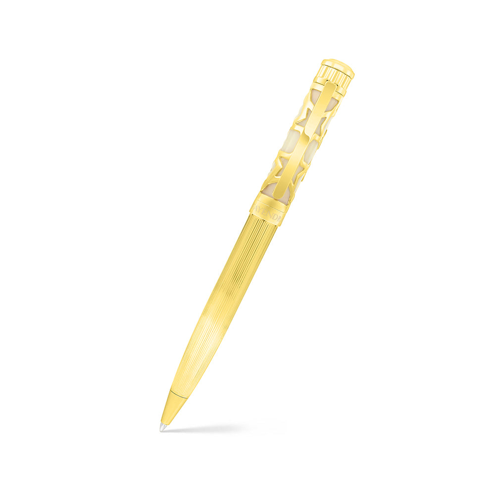 Fayendra Pen Gold Plated And ivory lacquer
