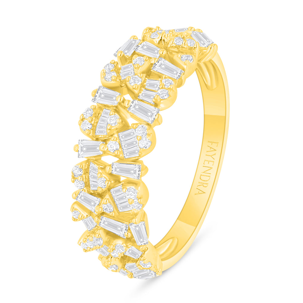 Sterling Silver 925 SET Golden Plated Embedded With White Zircon