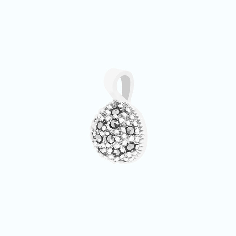Sterling Silver 925 Pendant Embedded With Marcasite Stones