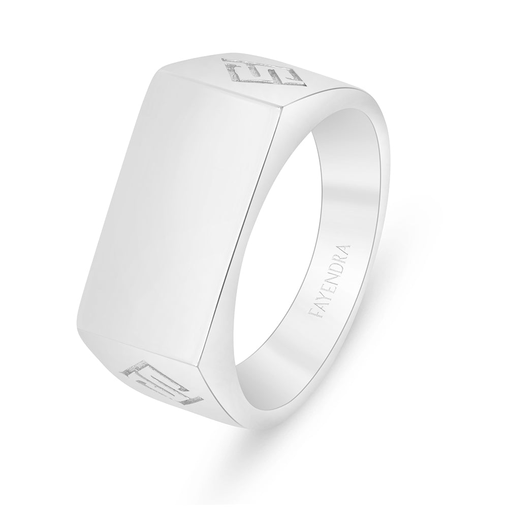 Sterling Silver 925 Ring Rhodium Plated