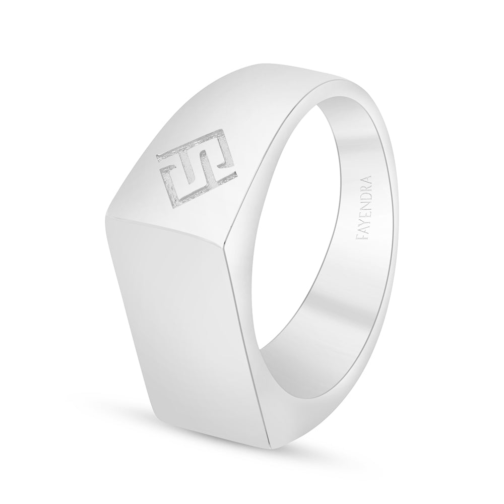 Sterling Silver 925 Ring Rhodium Plated