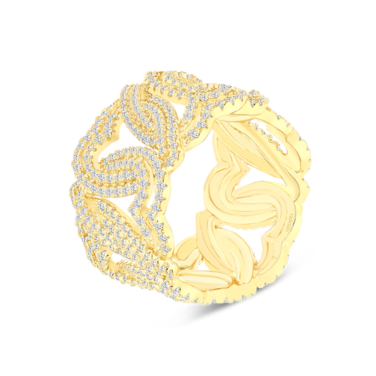 Sterling Silver 925 Ring Gold Plated