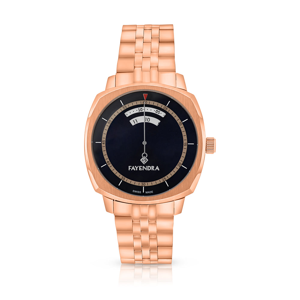 Stainless Steel 316L Watch Rose Gold Color For Men - Blue MOP Dial
