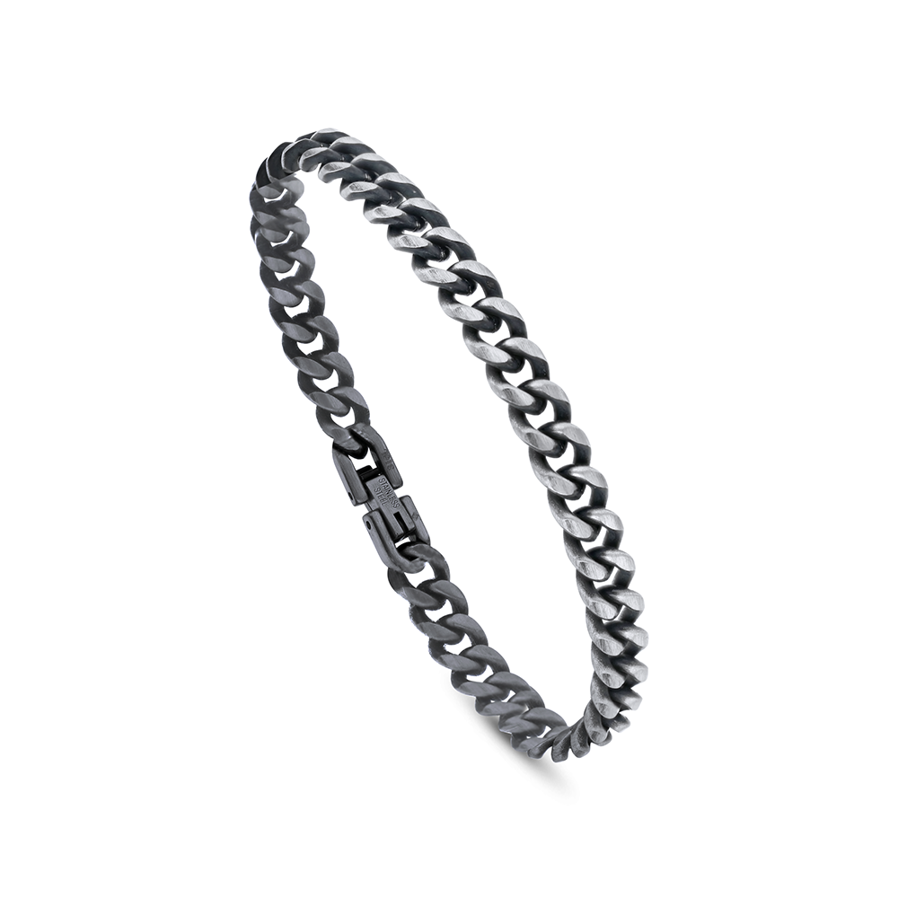 اسورة رجالي ستانلس ستيل لون انتيك ستيل عيار 316L