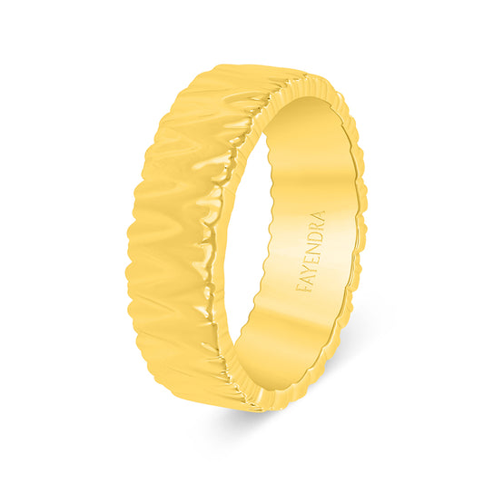 Sterling Silver 925 Ring Golden Plated