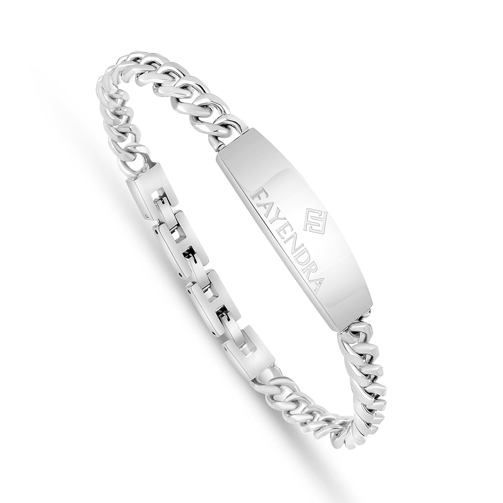 Stainless Steel 316L And 304 L Bracelet, Silver Color For Men