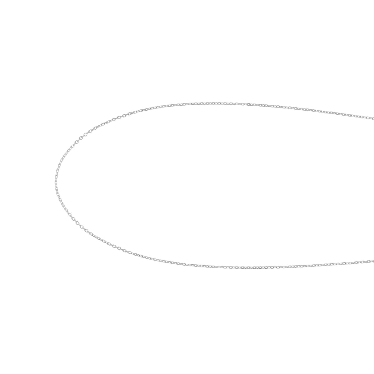 سلسلة من الفضة الخالصة عيار 925 مطلية روديوم (40cm)