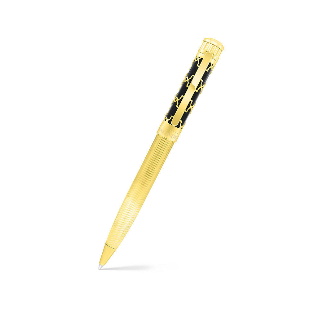 Fayendra Pen Gold Plated And black lacquer