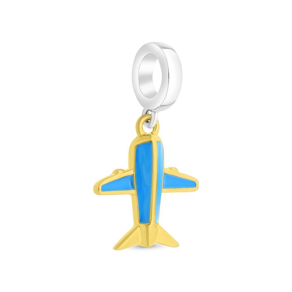 Sterling Silver 925 Pendant Rhodium And Gold Plated