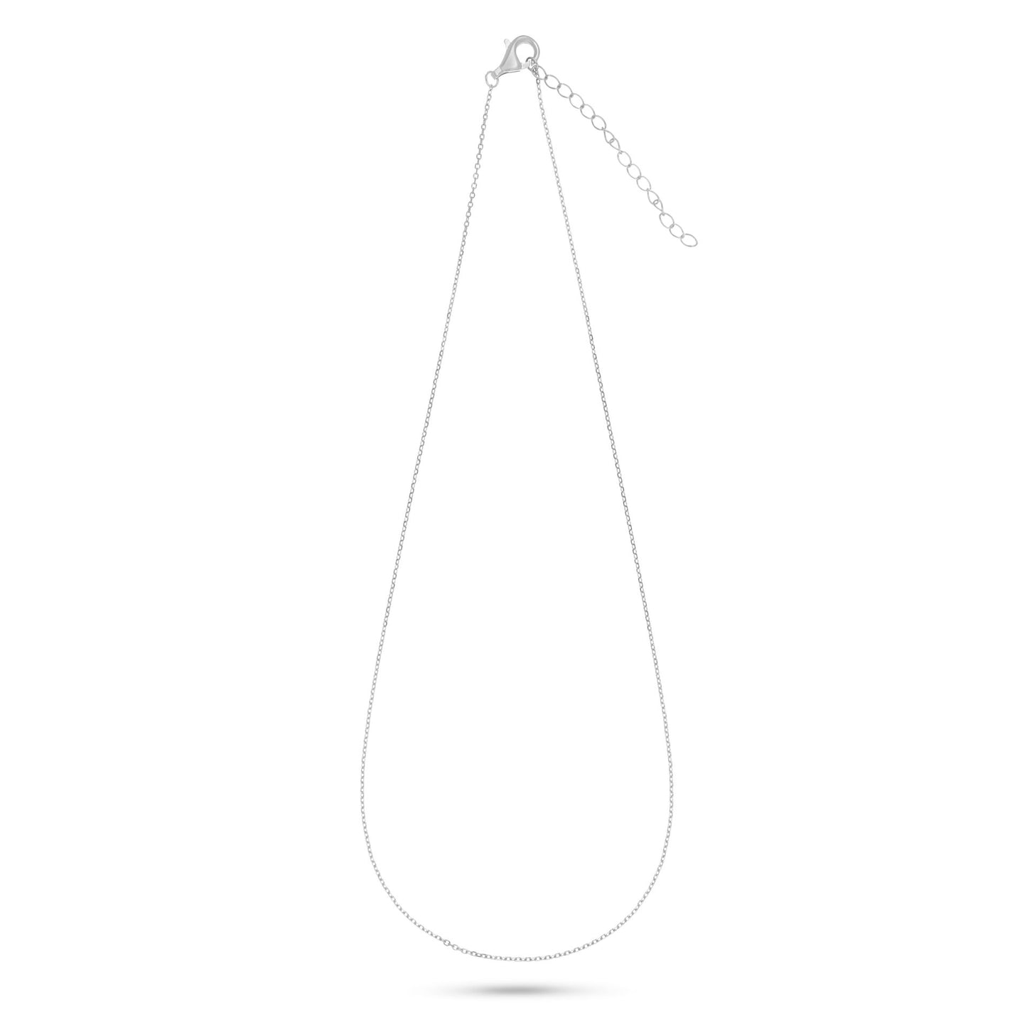 Sterling Silver Chain 925 Rhodium Plated (40cm)