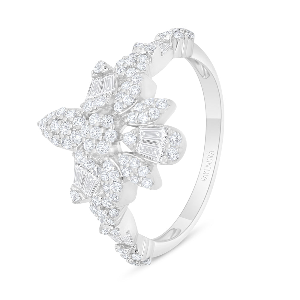 Sterling Silver 925 SET Rhodium Plated Embedded With White Zircon
