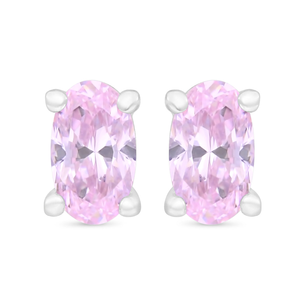 اقراط من الفضة الخالصة عيار 925 مطلية روديوم مرصع زركون بنك