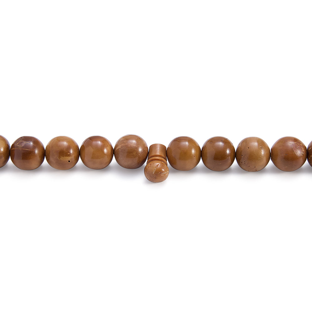 سبحة 100 كوك سادة بيلية 12 مم مكتل افريقي شرابة صوف مع عدادين