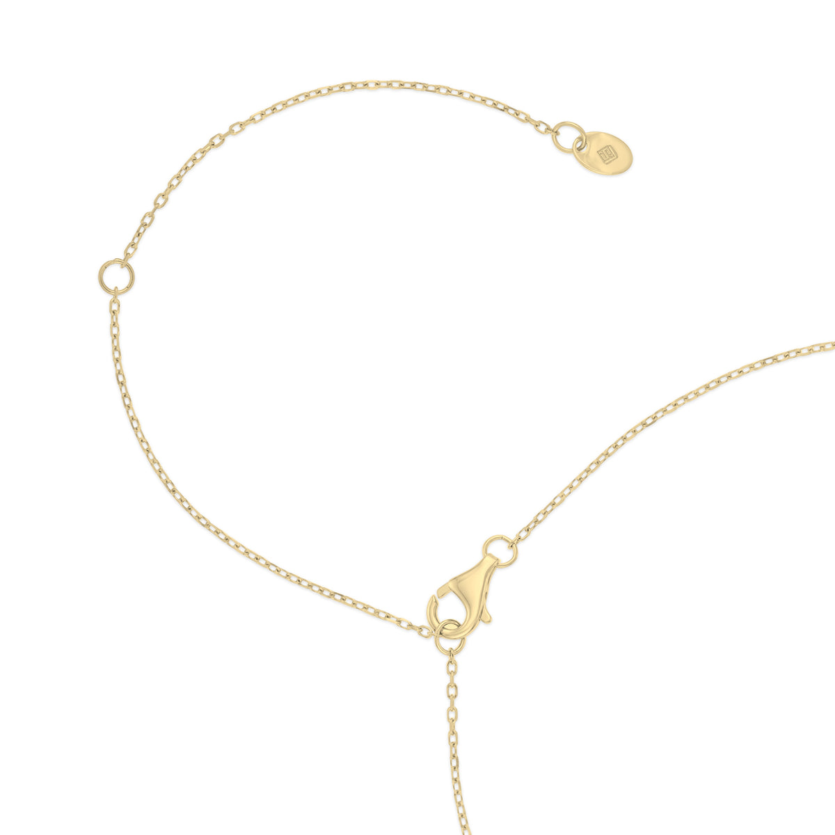 Sterling Silver 925 Necklace Golden Plated Embedded With White Zircon