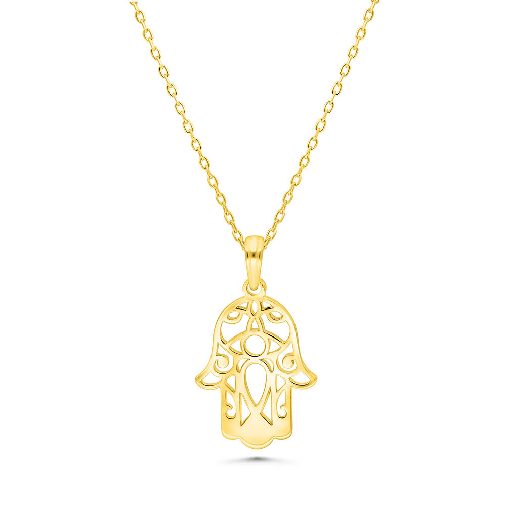 Sterling Silver 925 Necklace Gold Plated