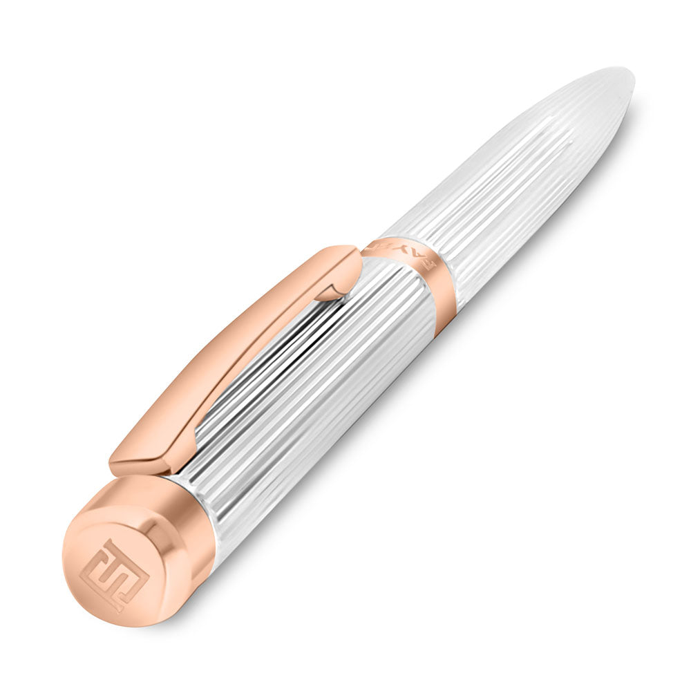 FayendraLuxury Pen With Engraved Plated Rose And Steel