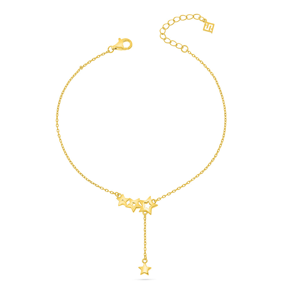 Sterling Silver 925 Bracelet Golden Plated