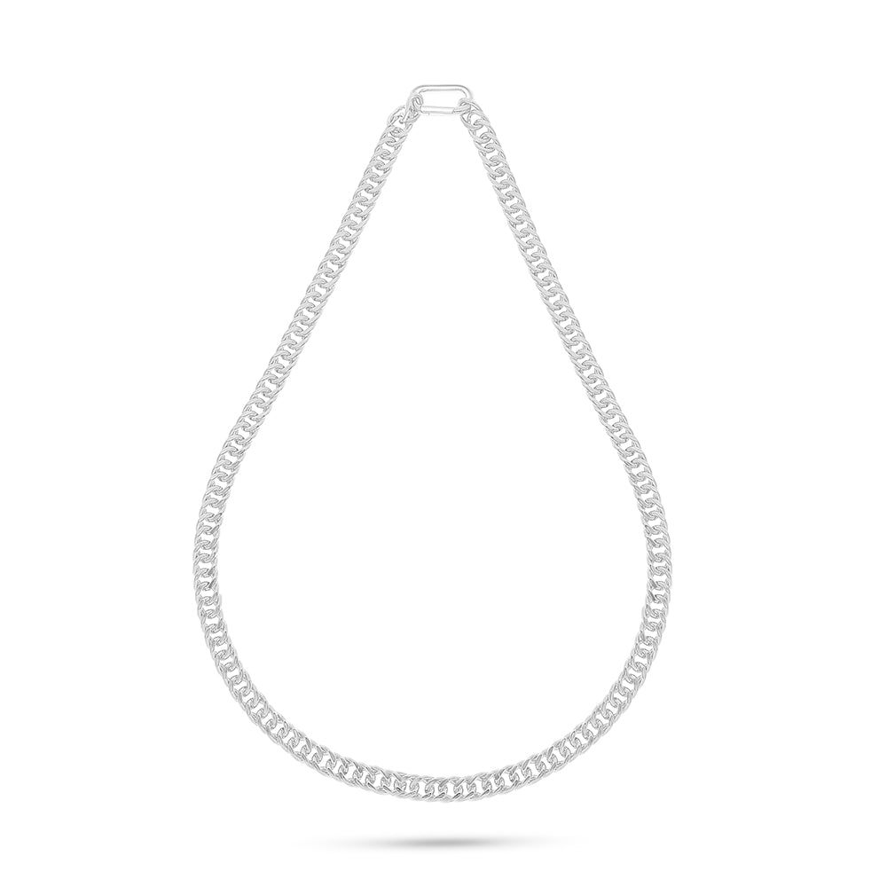 عقد من الفضة الخالصة عيار 925 مطلي روديوم