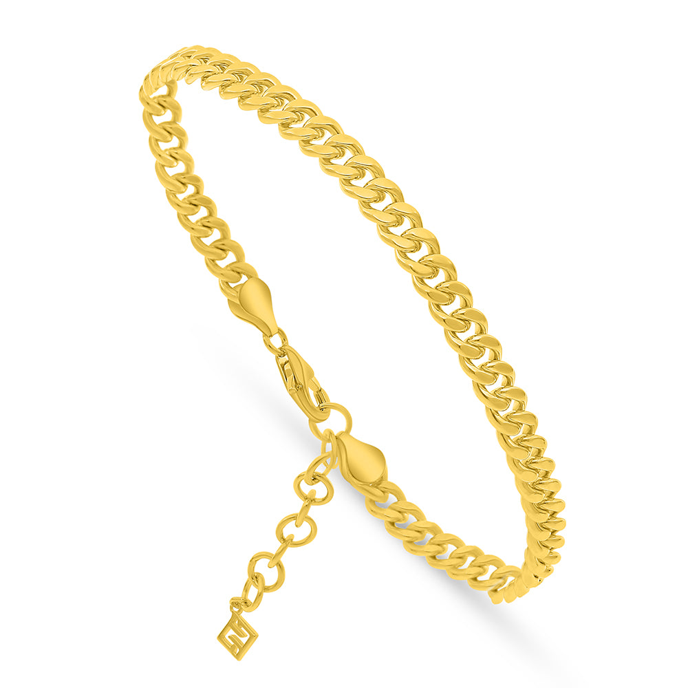 Sterling Silver 925 Bracelet Golden Plated