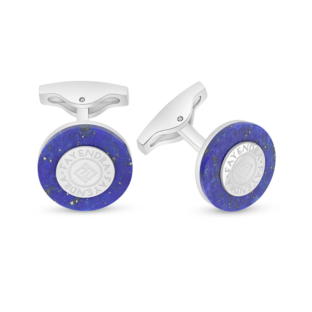 كبك ستانلس ستيل لون فضي عيار L316 مرصع احجار لابيس Shiny Steel