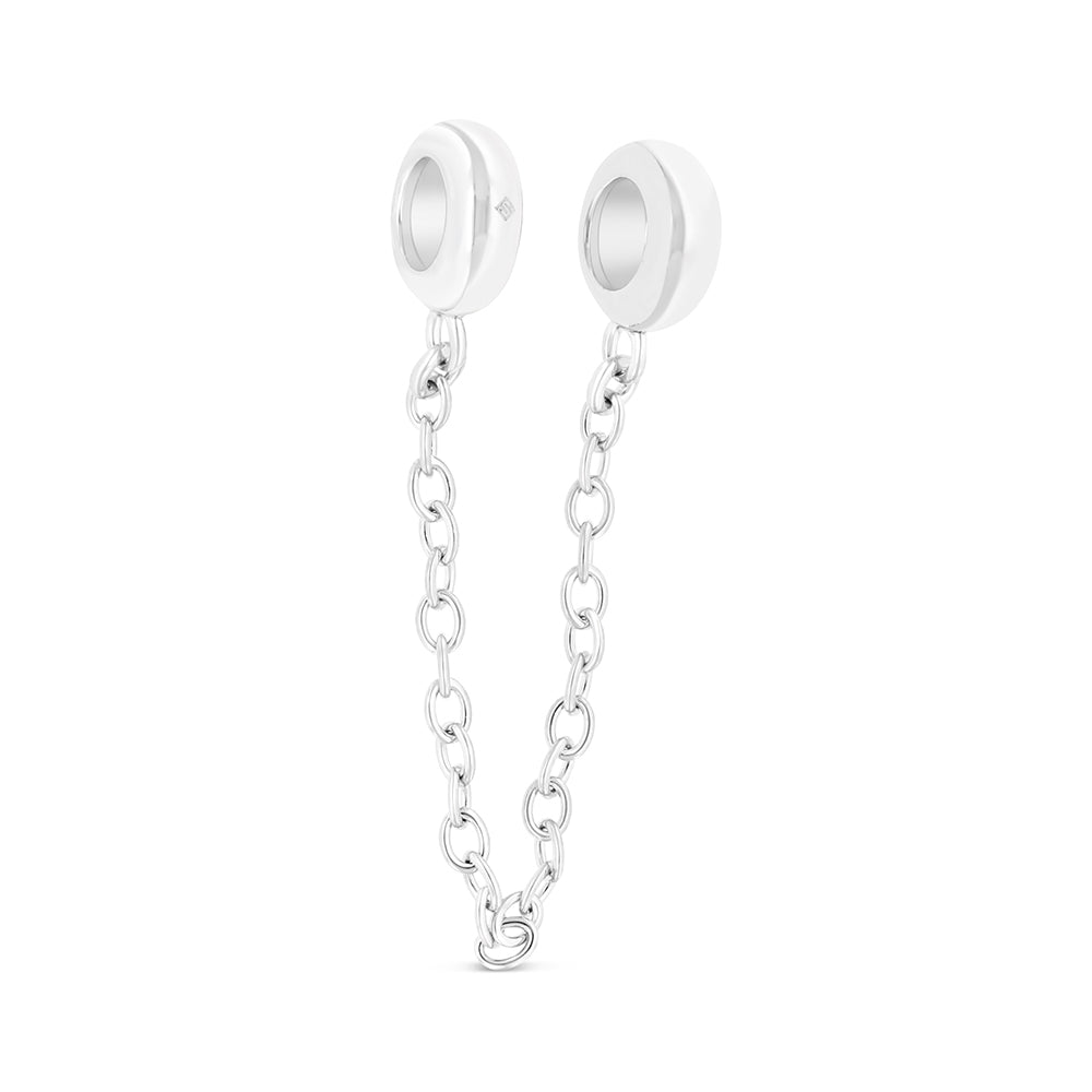 قلاده شارم فضة عيار 925 مطلي روديوم