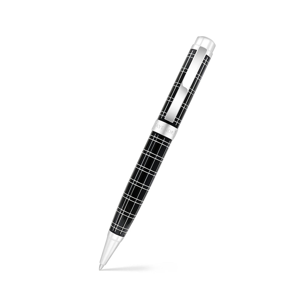 Fayendra Pen Rhodium Plated And black lacquer