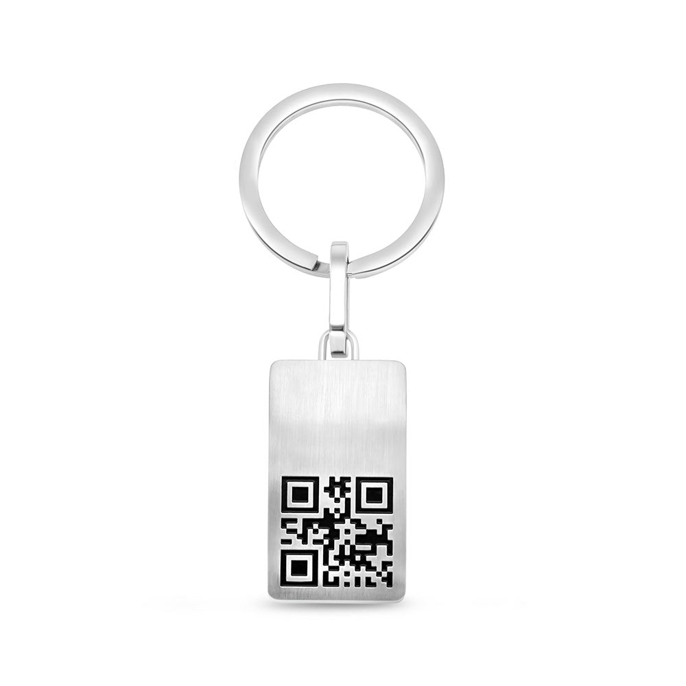 Stainless Steel Key Tag 316L And 304 Silver And Black Plated With