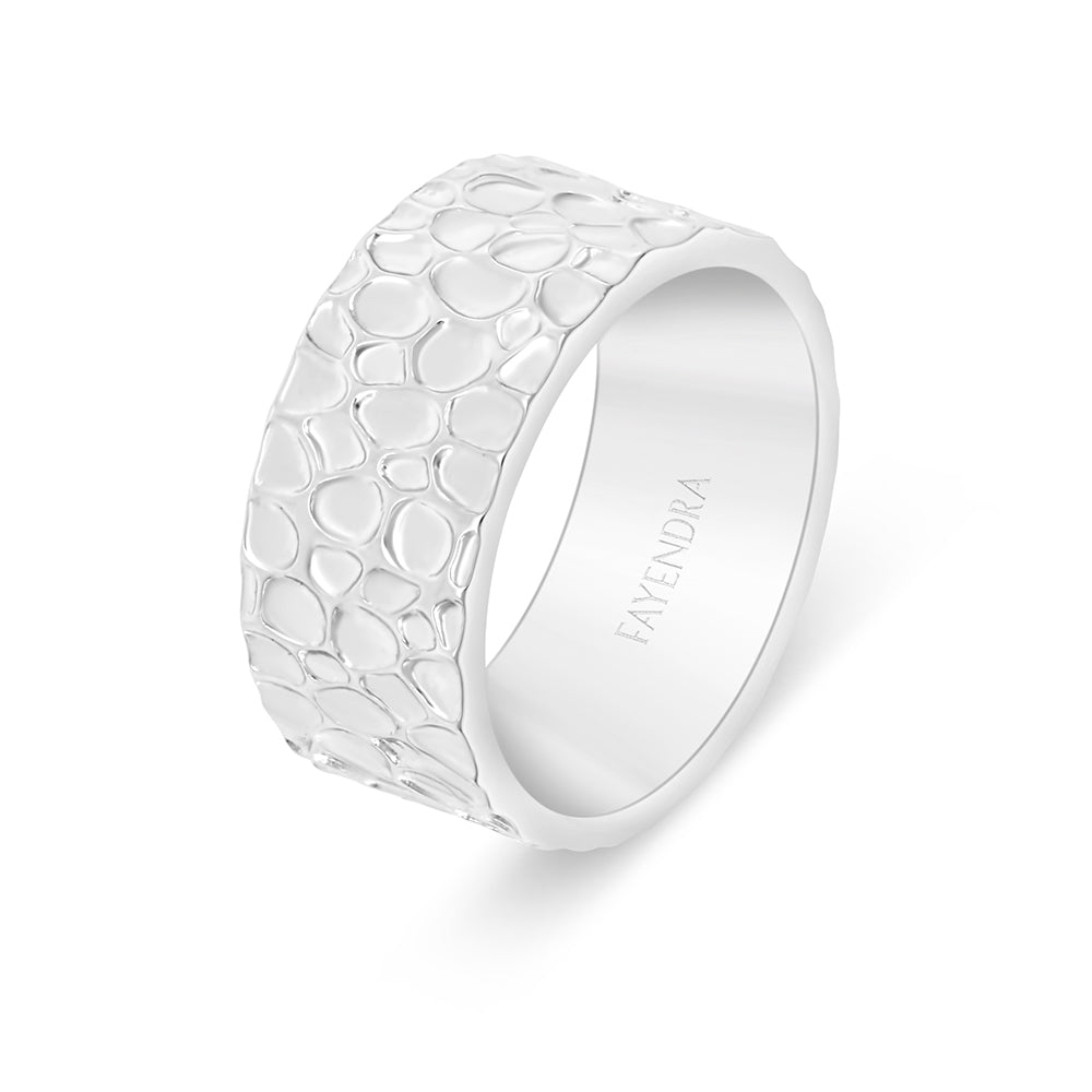 Sterling Silver 925 Ring Rhodium Plated