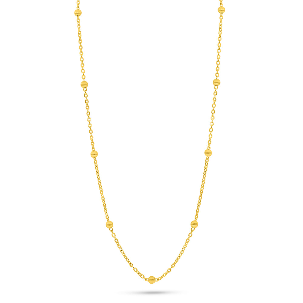 Sterling Silver 925 Necklace Golden Plated