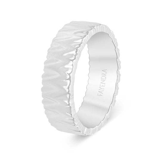 Sterling Silver 925 Ring Rhodium Plated