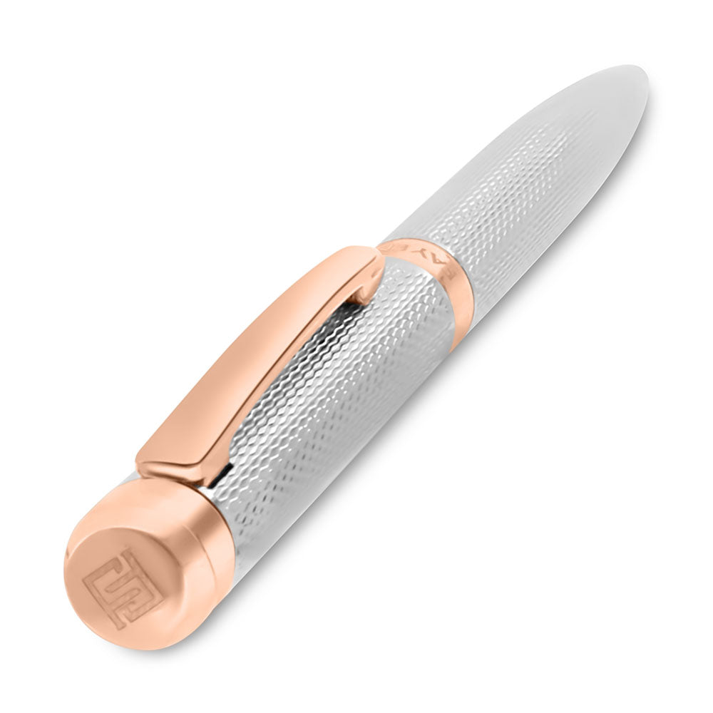 قلم فايندرا الفاخر مطلى ستيل و روز منقوش