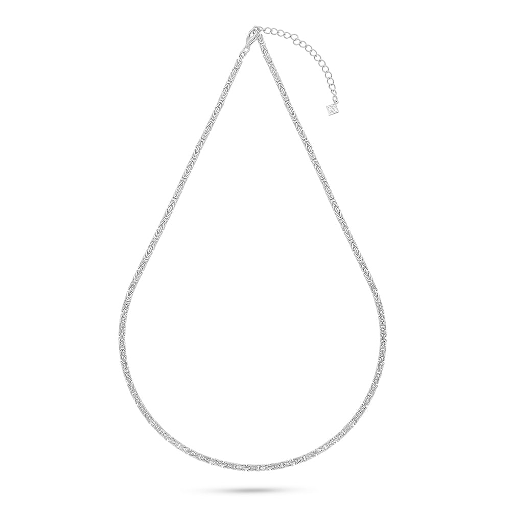 Sterling Silver 925 Necklace Rhodium Plated