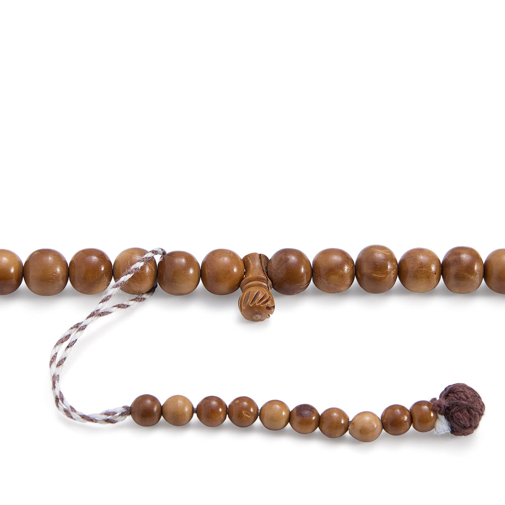 Rosary 100 Kuk Round Beads 8 mm African Style, wool tassel with Two Counters