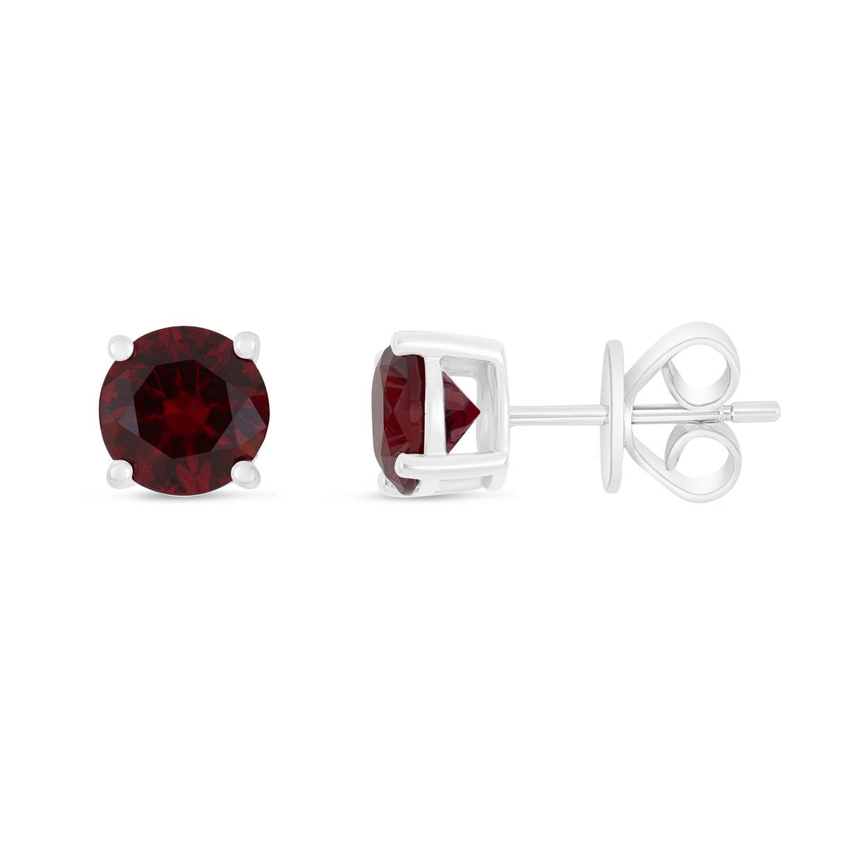 اقراط من الفضة الخالصة عيار 925 مطلية روديوم مرصعة ياقوت كروندوم
