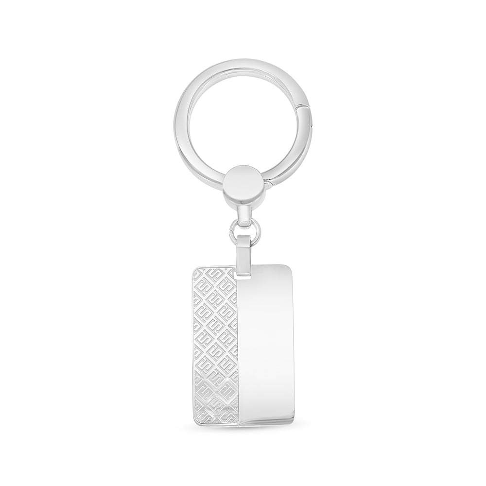 Stainless Steel Key Tag 316L Silver Plated LOGO