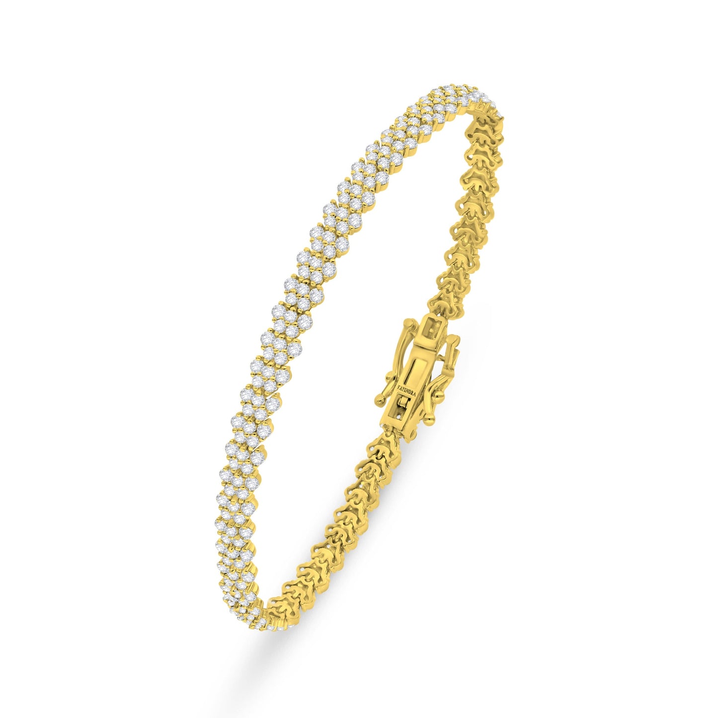 Sterling Silver 925 SET Golden Plated Embedded With White Zircon