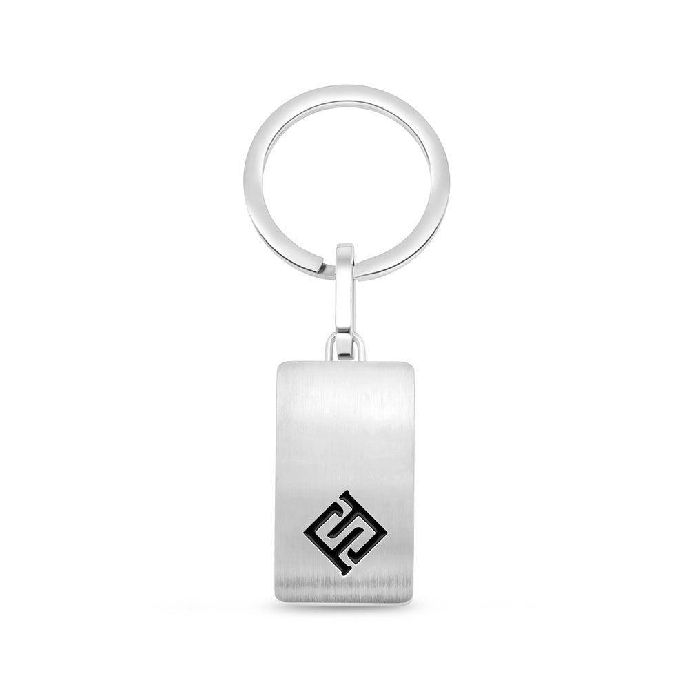 Stainless Steel Key Tag 316L And 304 Silver And Black Plated With LOGO