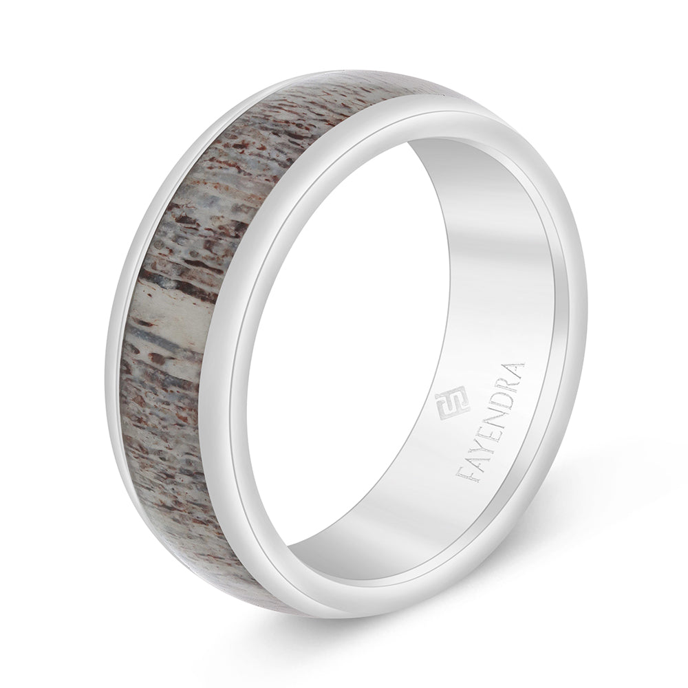 دبلة رجالي مصنوعة من التونغستان كاربيد مطلية فضي