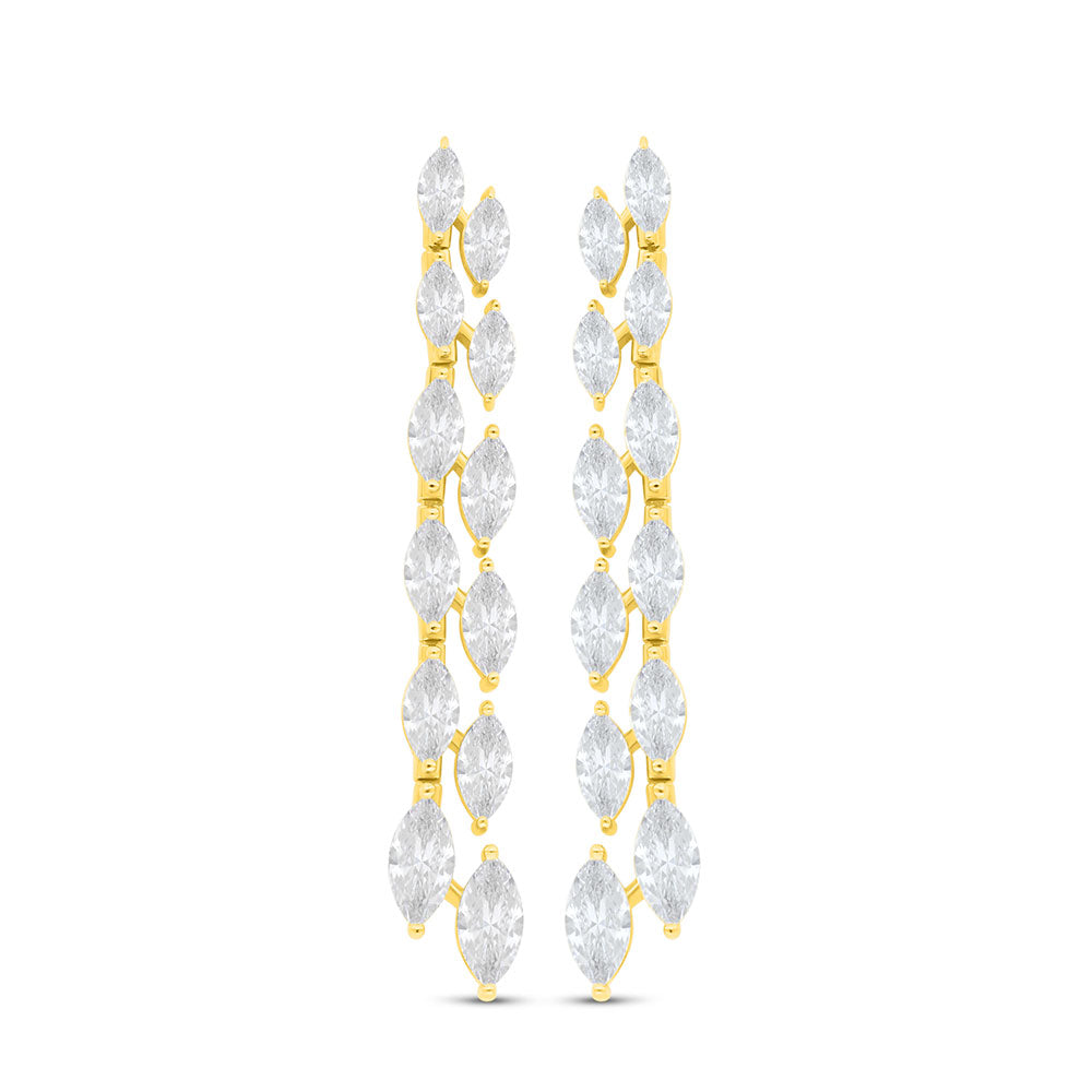 Sterling Silver 925 SET Golden Plated Embedded With White Zircon