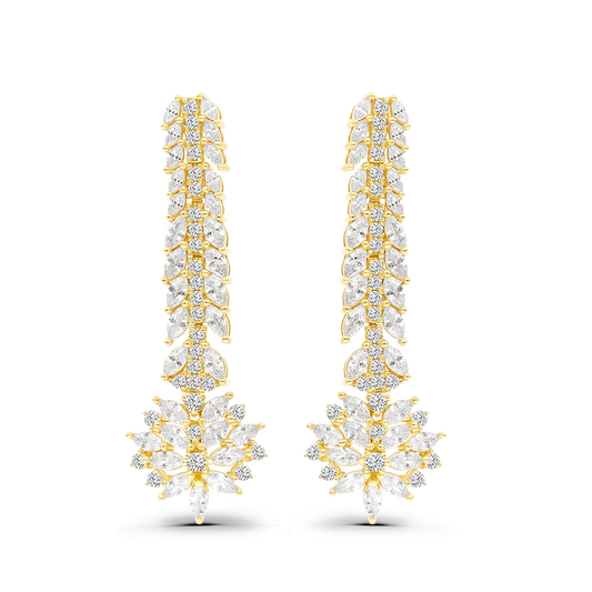 Sterling Silver 925 Earring Gold Plated