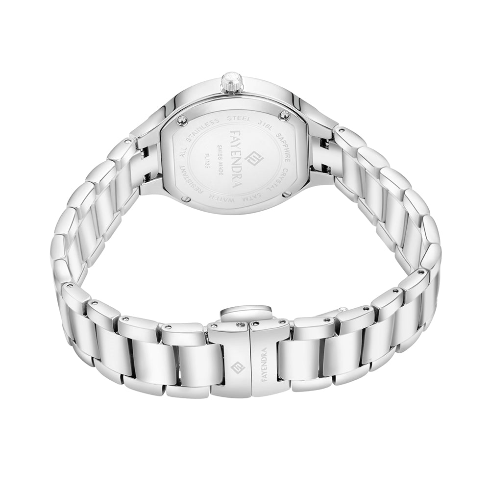 Stainless Steel 316L Watch Silver Color - GREEN METAL DIAL