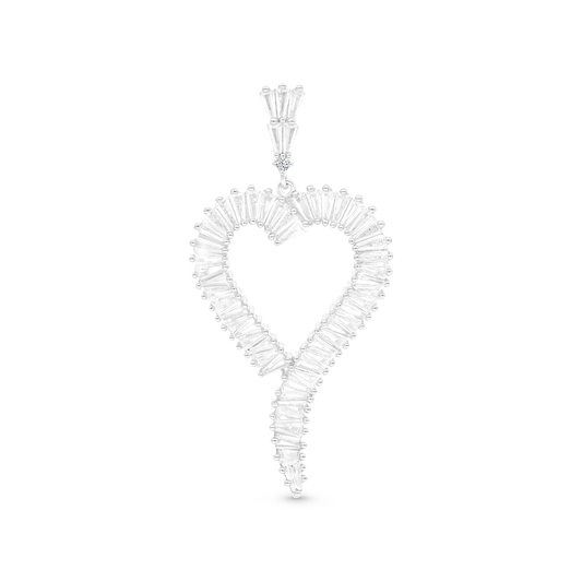 Sterling Silver 925 Pendant  Rhodium Plated