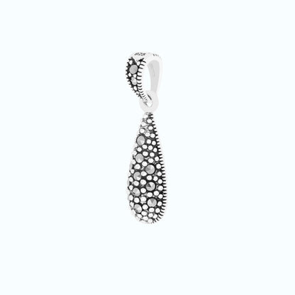 Sterling Silver 925 Pendant Embedded With Marcasite Stones