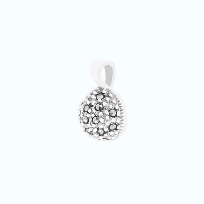 Sterling Silver 925 Pendant Embedded With Marcasite Stones