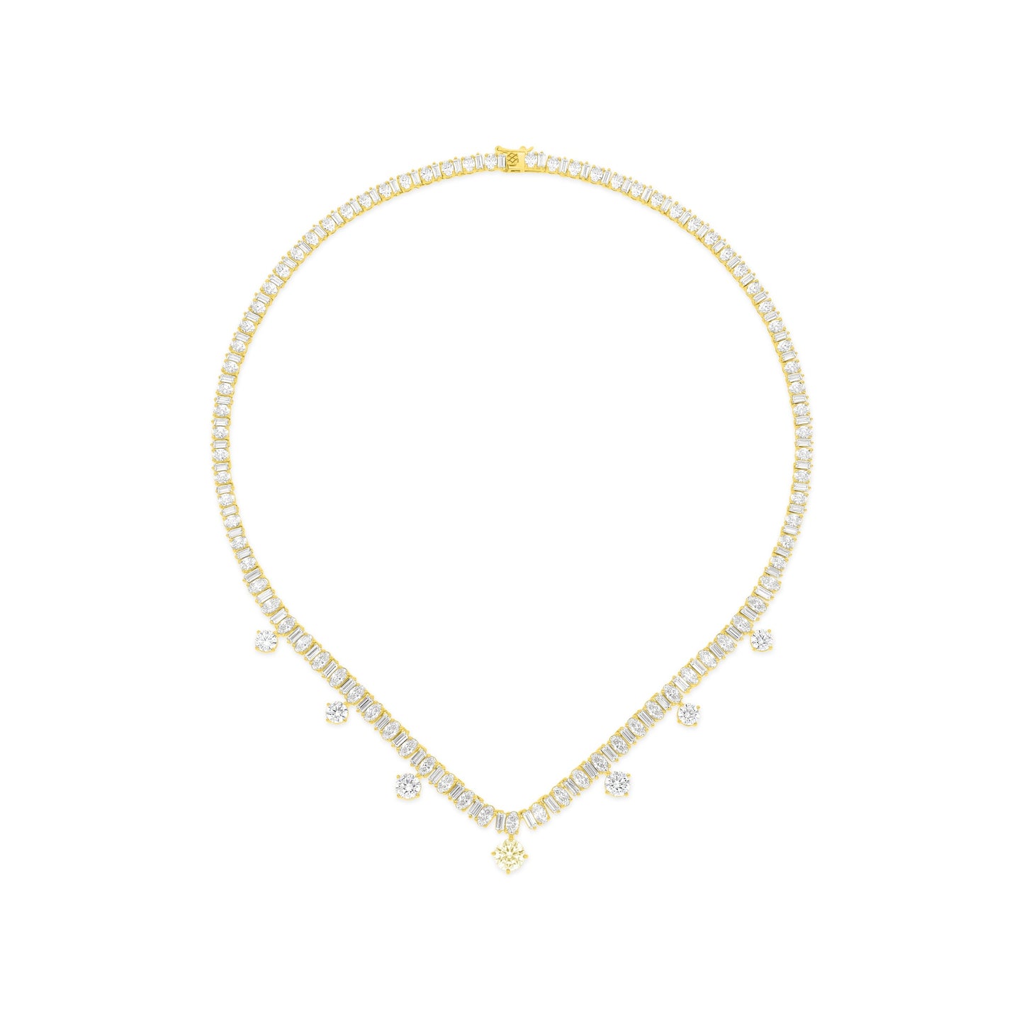Sterling Silver 925 SET Golden Plated Embedded With Yellow Diamond And White Zircon