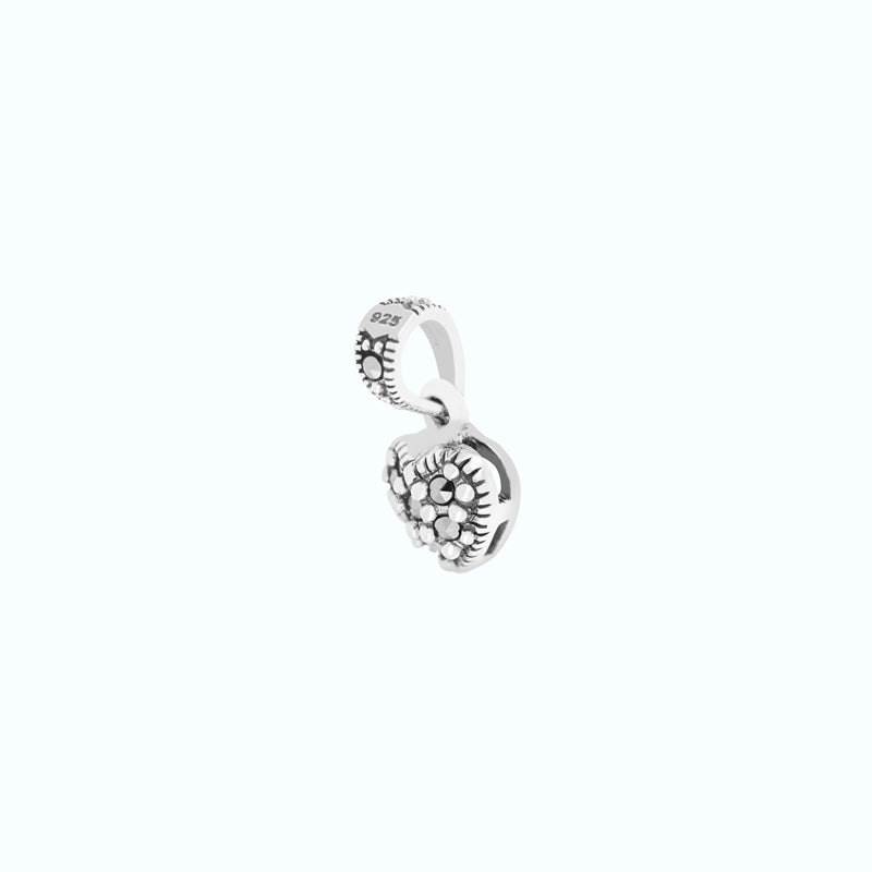Sterling Silver 925 Pendant Embedded With Marcasite Stones