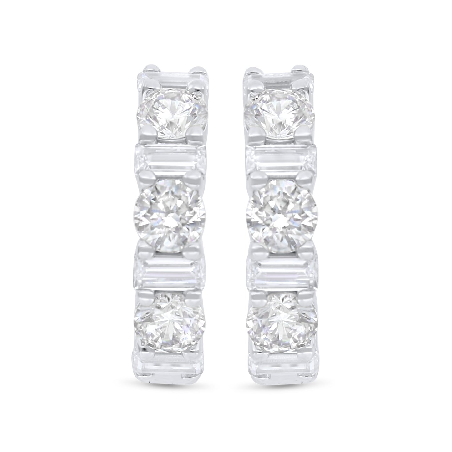 Sterling Silver 925 SET Rhodium Plated Embedded With White Zircon
