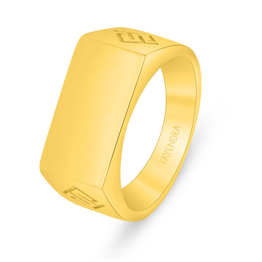 Sterling Silver 925 Ring Golden Plated