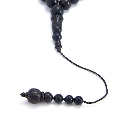 سبحة 33 ابنوس بيلية 12 مم مكتل